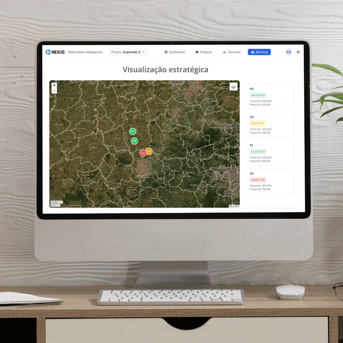 Visualização geográfica